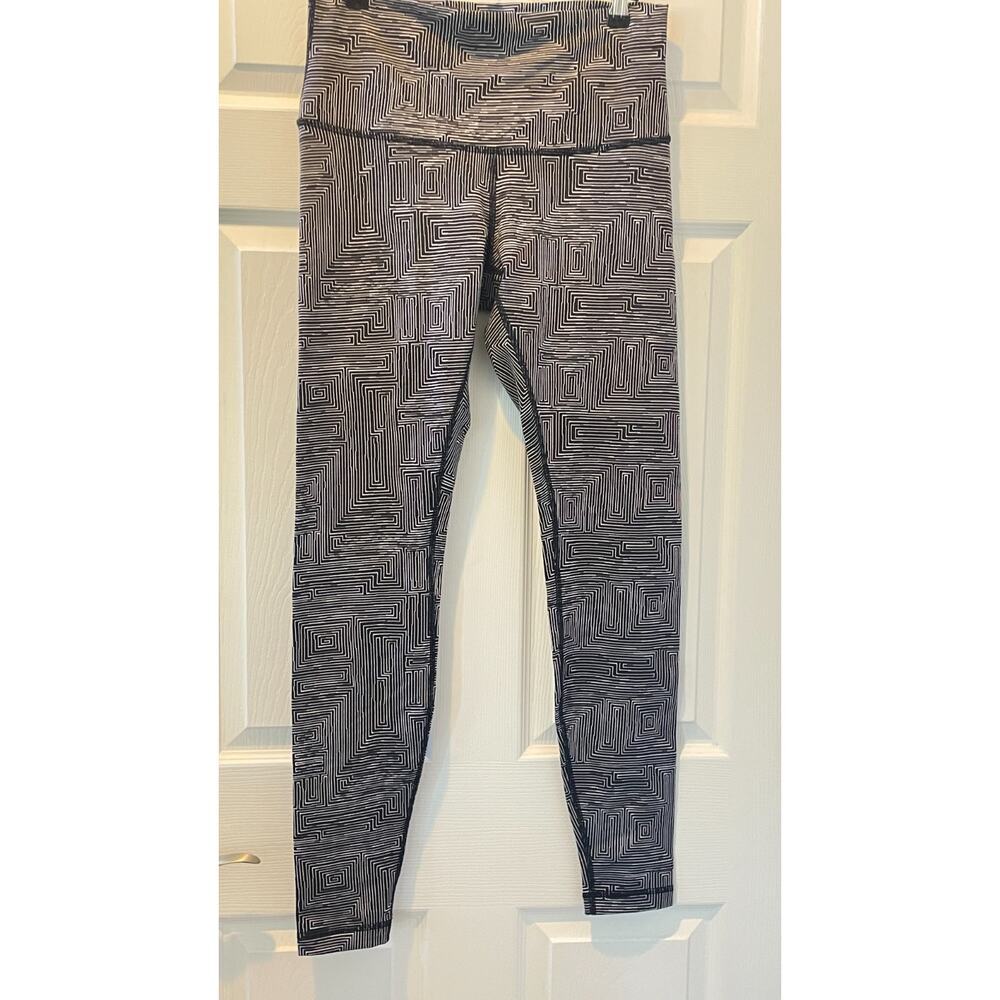 Lululemon Women’s Align Leggings Geometric Jacquard Sz 10 Pre-owned
